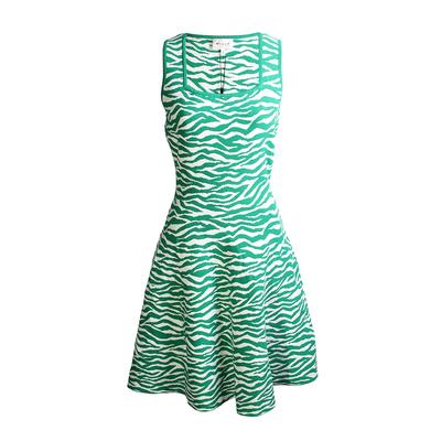 Milly Size Small Abstract Zebra Fit And Flare Dress