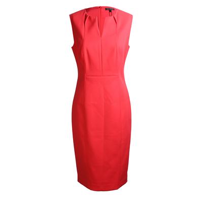 St. John Size 6 Crimson Sheath Dress