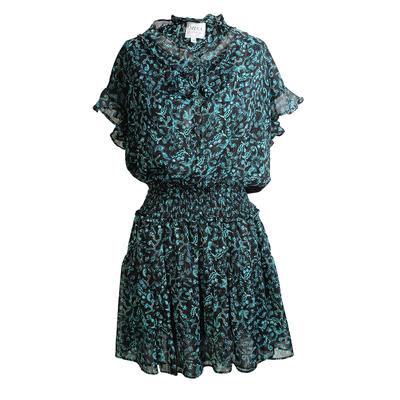Misa Size Medium Floral Print Ruffle Dress
