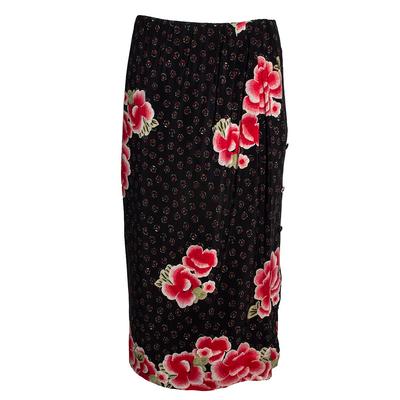 Simone Rocha Size 10 Black Floral Skirt
