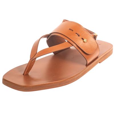 Mercedes Castillo Size 10.5 Brown Leather Sandals 