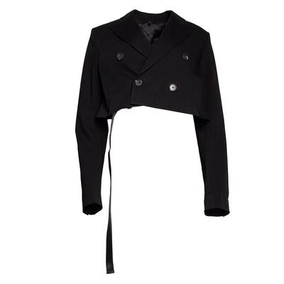 Helmut Lang Size 8 Black Cropped Blazer