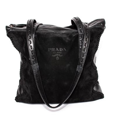 Prada Black Suede Handbag
