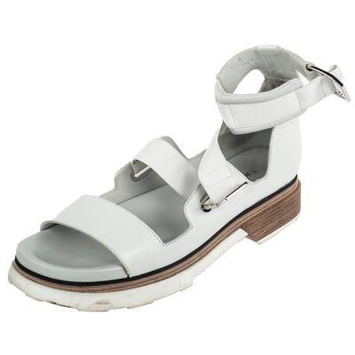 Hermes Size 38.5 White Sandals