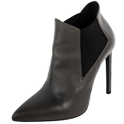 Saint Laurent Size 36.5 Grey Leather Boots