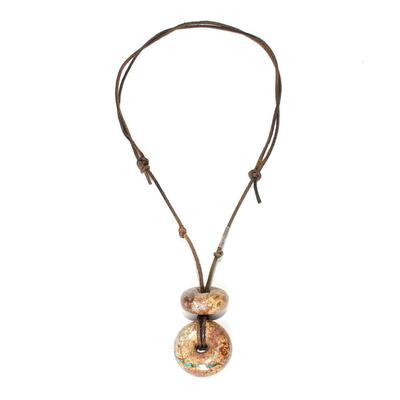 Tiffany Cerillos Polished Agate Donut Necklace