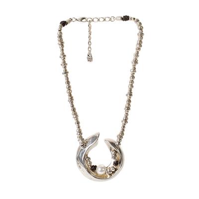 Uno De 50 White Pearl Dune Necklace