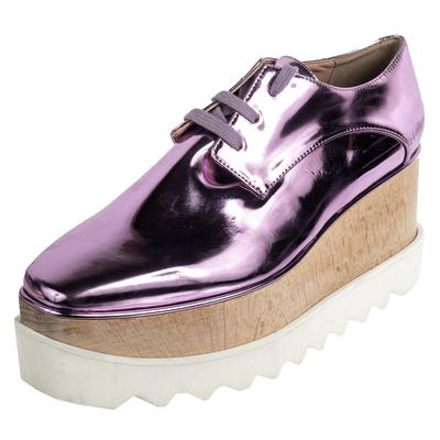 Stella McCartney Size 36.5 Purple Wedge Shoes 