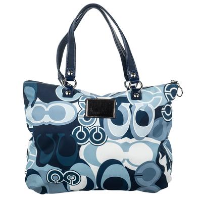 Coach Blue Canvas Handbag 