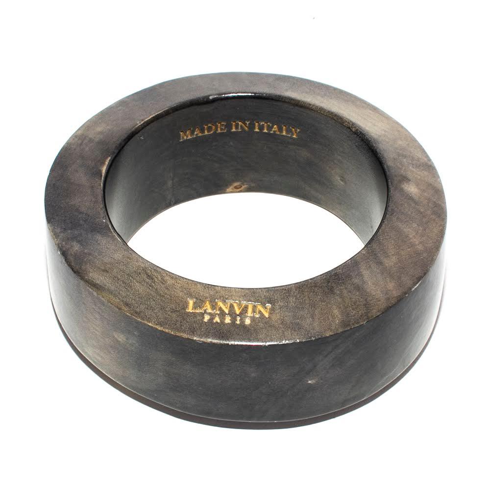  Lanvin Grey Wooden Bracelet