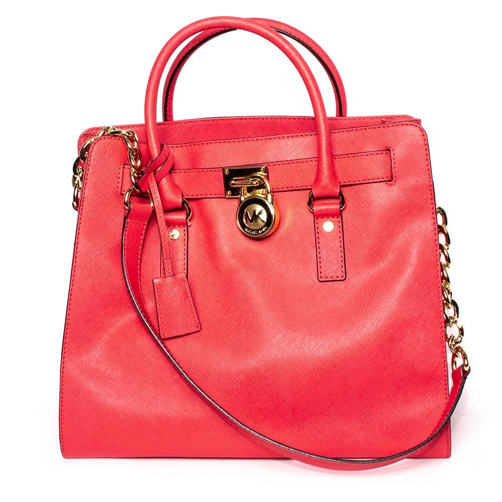  Michael Kors Red Leather Handbag