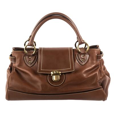 New Marc Jacobs Large Brown Leather Handbag 