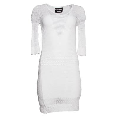 Moschino Size 2 White Lace Dress