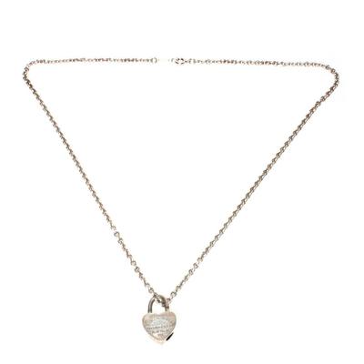 Tiffany & Co. Silver Heart Locket Necklace