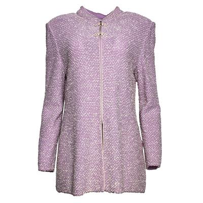 St. John Couture Size 12 Purple Jacket