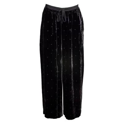 Ulla Johnson Size 10 Black Velvet Pants