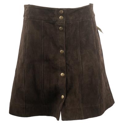 Frame Size 29 Brown Suede Skirt 