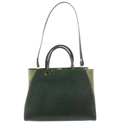 Fendi Green Leather Handbag