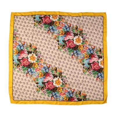 Gucci Yellow Floral Scarf