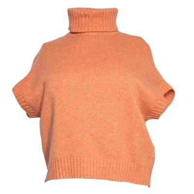Brunello Cucinelli Size Small Orange Cashmere Sweater