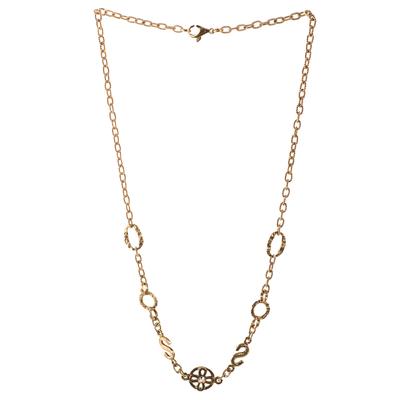 Rose Gold Diamond Chain Necklace 