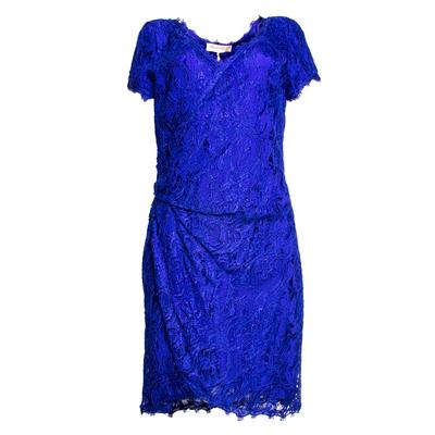 New Emilio Pucci Size 14 Blue Lace Dress