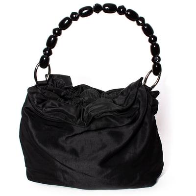 Christian Dior Black Nylon Maris Pearl Handbag