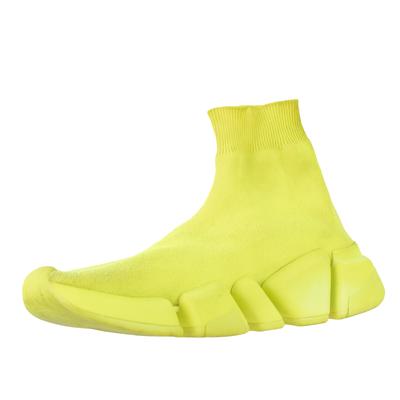 Balenciaga Size 36 Yellow Canvas Ankle Sock Shoes 