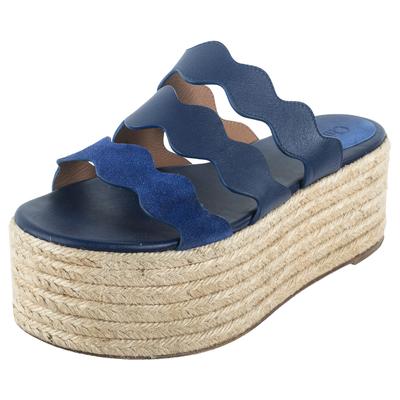 Chloe Size 39 Blue Platform Sandals 