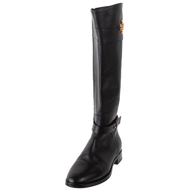Tory Burch Size 8.5 Black Rubber Tall Boots