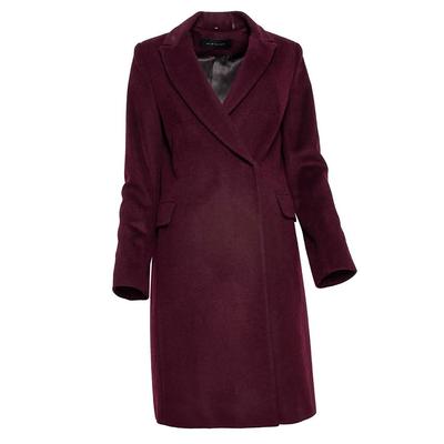 Elie Tahari Size 8 Burgundy Coat