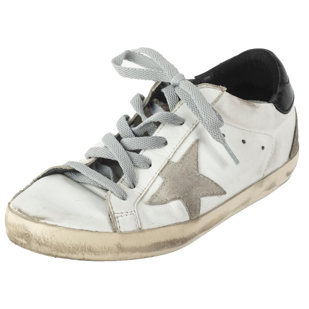  Golden Goose Size 36 White Sneakers
