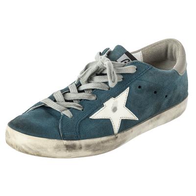 Golden Goose Size 39 Blue Suede Sneakers 