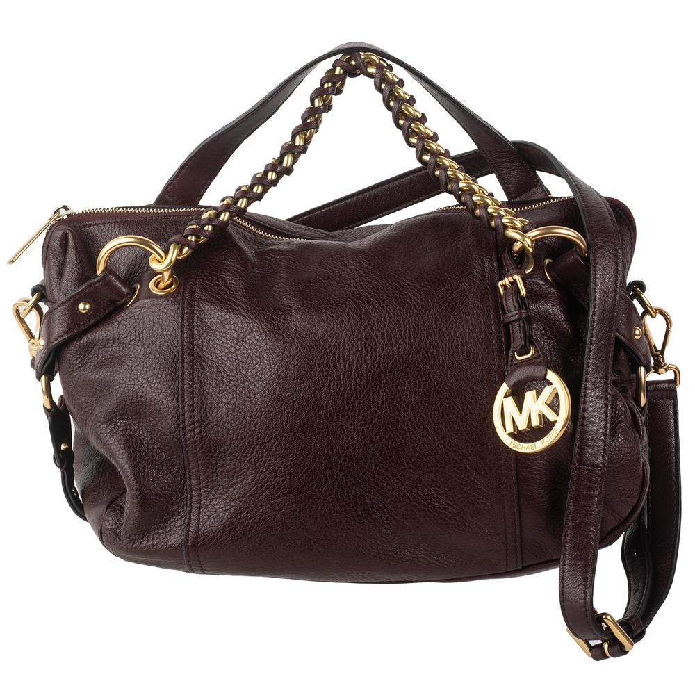  Michael Kors Medium Burgundy Leather Handbag