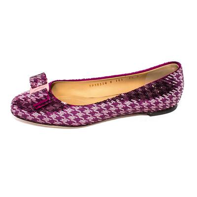Salvatore Ferragamo Size 7.5 Pink Sequin Shoes