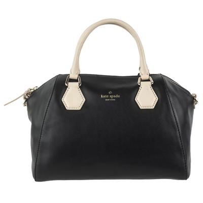 New Kate Spade Medium Black & Nude Leather Handbag. 