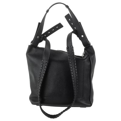 All Saints Medium Black Leather Handbag 