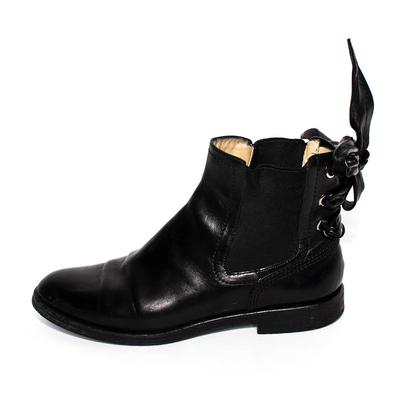 Valentino Size 38 Black Leather Boots
