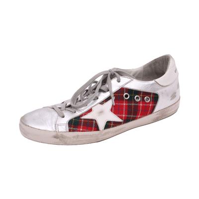 Golden Goose Size 40 Plaid Sneakers