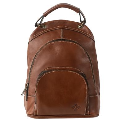 Patricia Nash Medium Brown Leather Backpack 