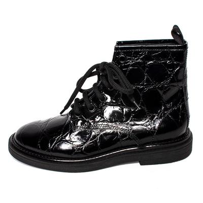 AGL Size 36.5 Black Moreen Lace-Up Boots