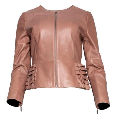 Antonio Melani Size Small Pink Leather Jacket
