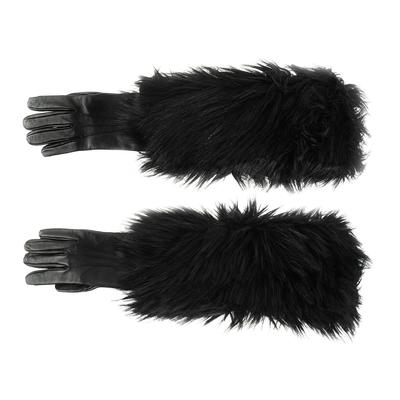 Prada Black Fur Small Gloves