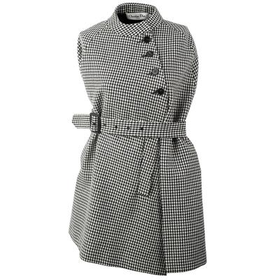 Christian Dior Size 8 Houndstooth Cape 
