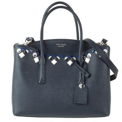 New Kate Spade Navy Leather Handbag 