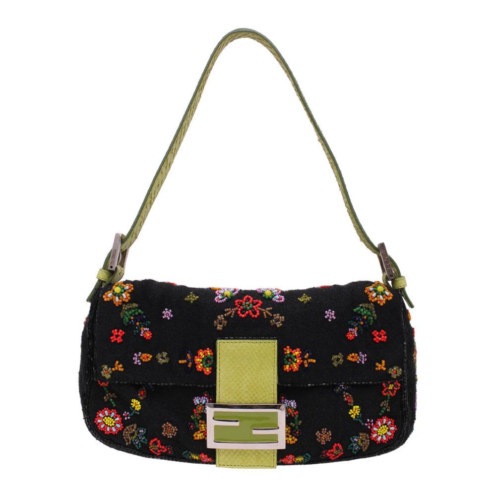  Fendi Embellished Baguette Handbag
