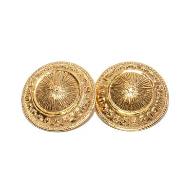 Chanel Vintage 1990 Gold Clip Earrings