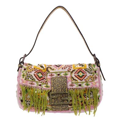 Fendi Embellished Baguette Handbag