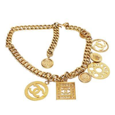 Chanel Vintage Gold Jumbo Medallion Belt