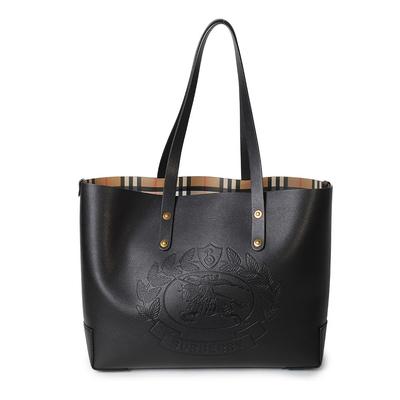  Burberry Embossed Crest Tote